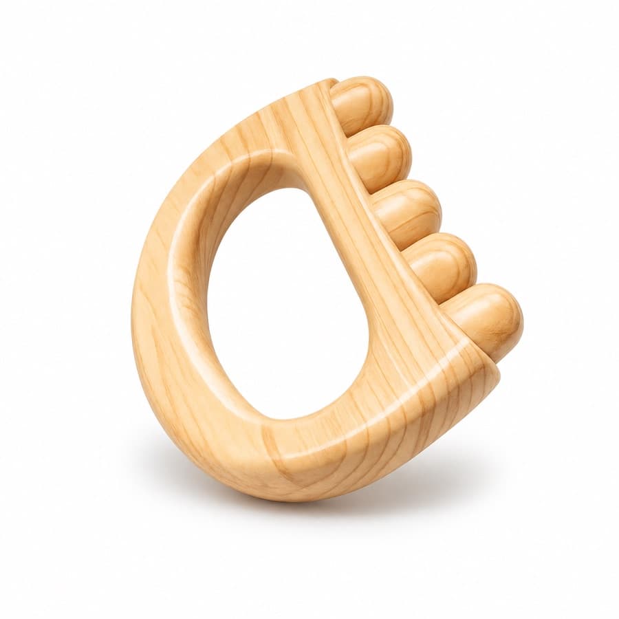 Masajeador de nudillos en madera
